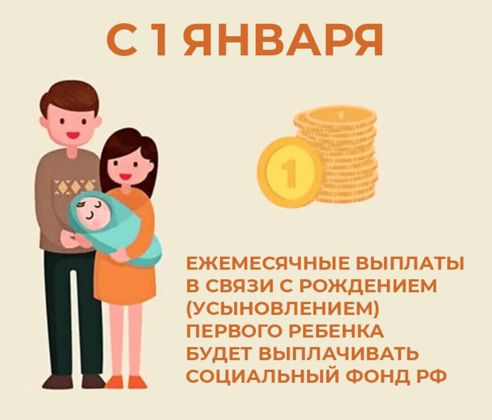 C 1 января 2023 года полномочия по назначению и выплате ежемесячного пособия в связи с рождением (усыновлением) первого ребенка до 3 лет (так называемые «Путинские» выплаты) переданы в новый Социальный фонд Российской Федерации. C 1 января 2023 года полномочия по назначению и выплате ежемесячного пособия в связи с рождением (усыновлением) первого ребенка до 3 лет (так называемые «Путинские» выплаты) переданы в новый Социальный фонд Российской Федерации.