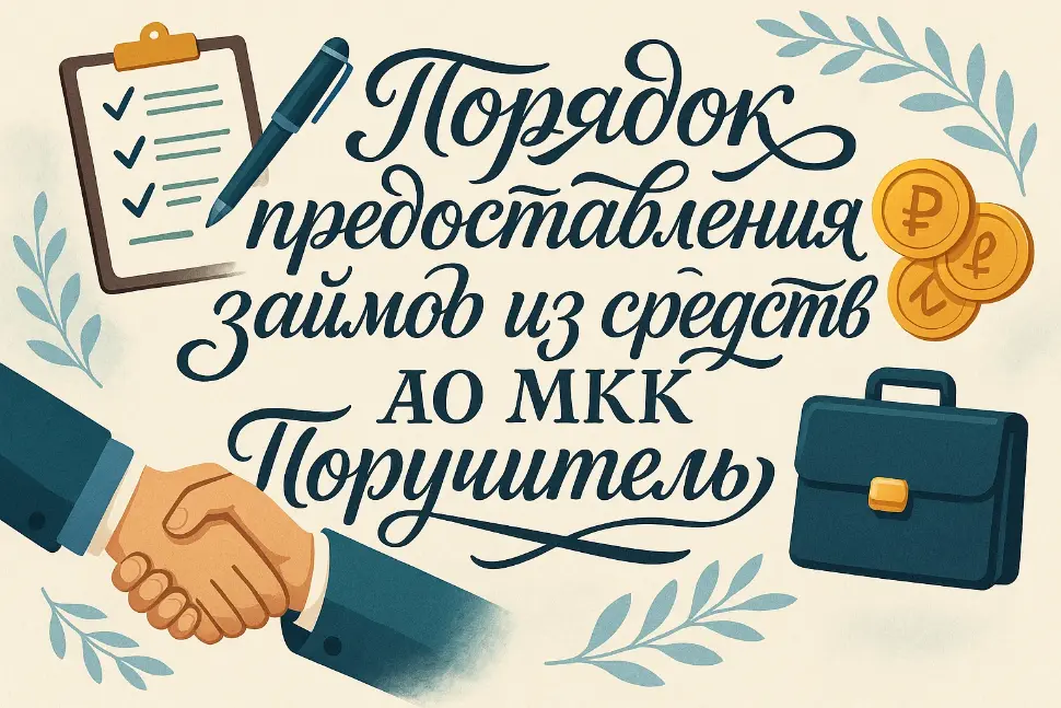 Предоставление займов из средств АО МКК "Поручитель"