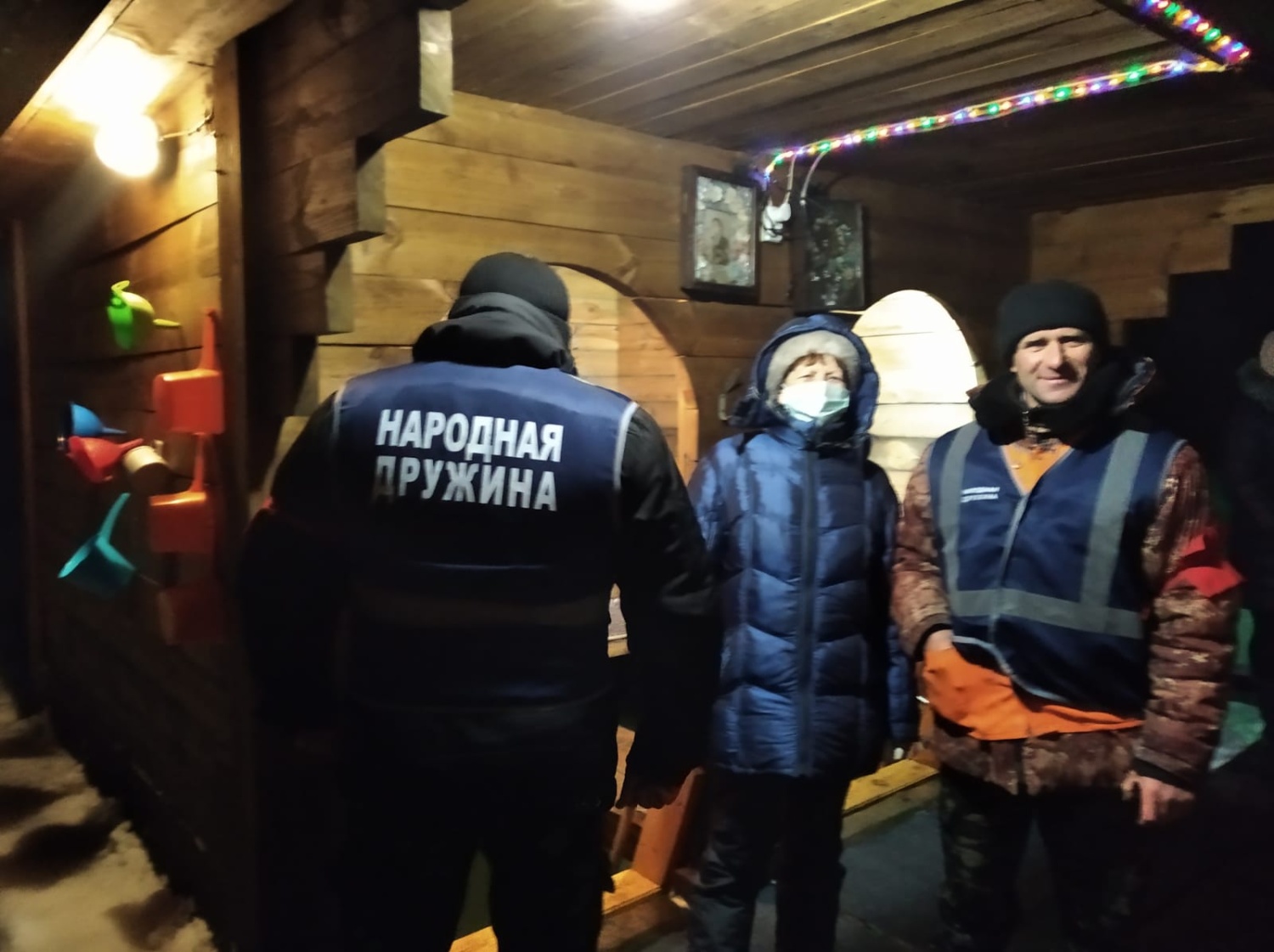 Народные дружинники с.  Богородское Мокшанского района приняли участие в охране общественного порядка в период празднования православного праздника Крещения Господня