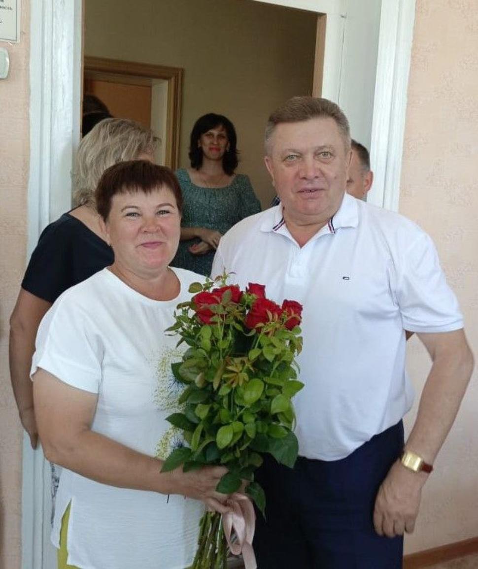 Поздравление с 55-летием от главы Мокшанского района