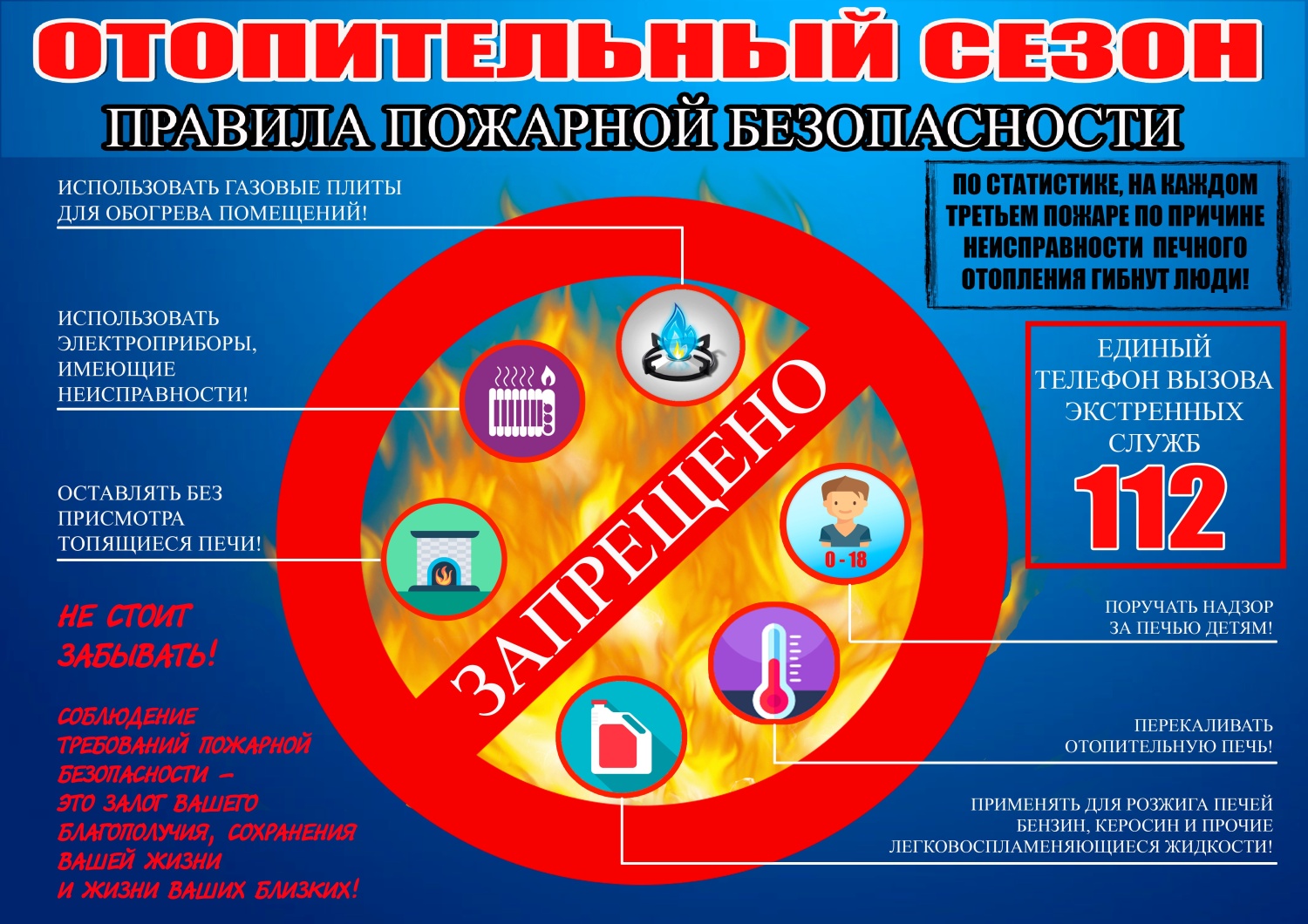 Не пренебрегайте правилами пожарной безопасности