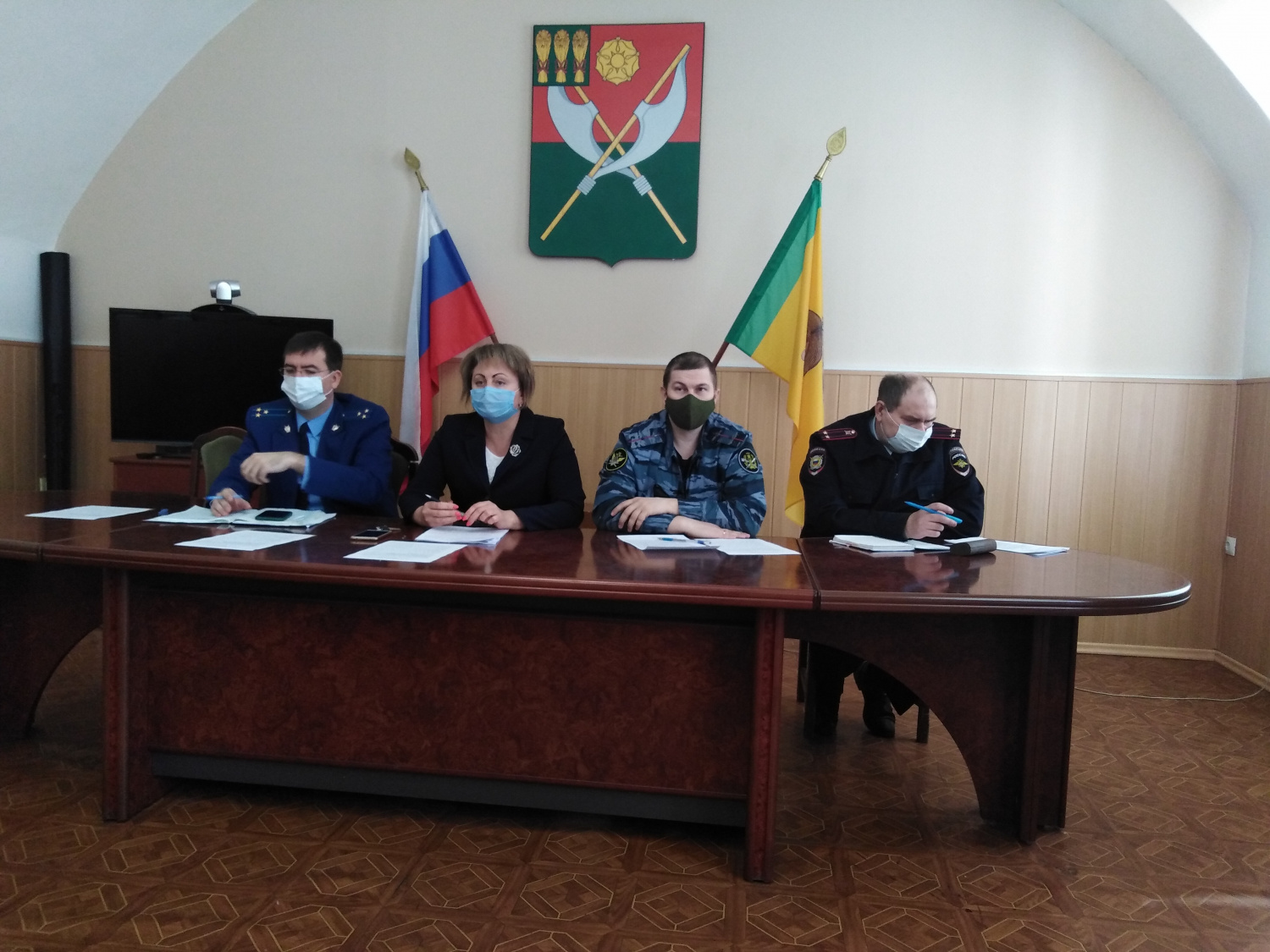 Проведено совместное заседание межведомственной комиссии Мокшанского района по профилактике правонарушений и борьбе с преступностью в Мокшанском районе и штаба народных дружин Мокшанского района