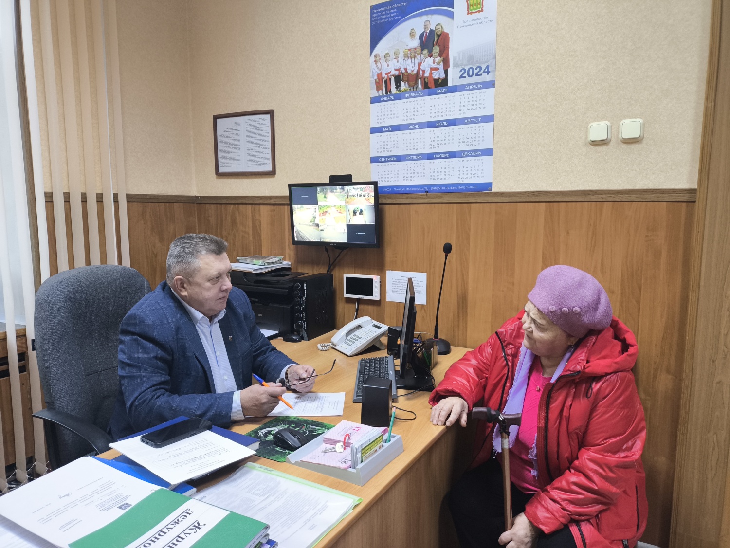 Николай Тихомиров ответил на вопросы граждан Мокшанского района