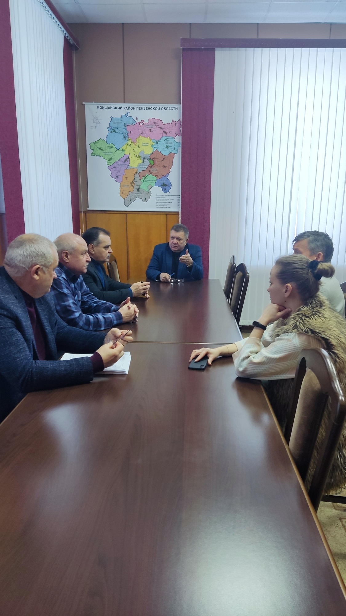 23.01.2024 глава Мокшанского района Н.Н.Тихомиров провел совещание 23.01.2024 глава Мокшанского района Н.Н.Тихомиров провел совещание