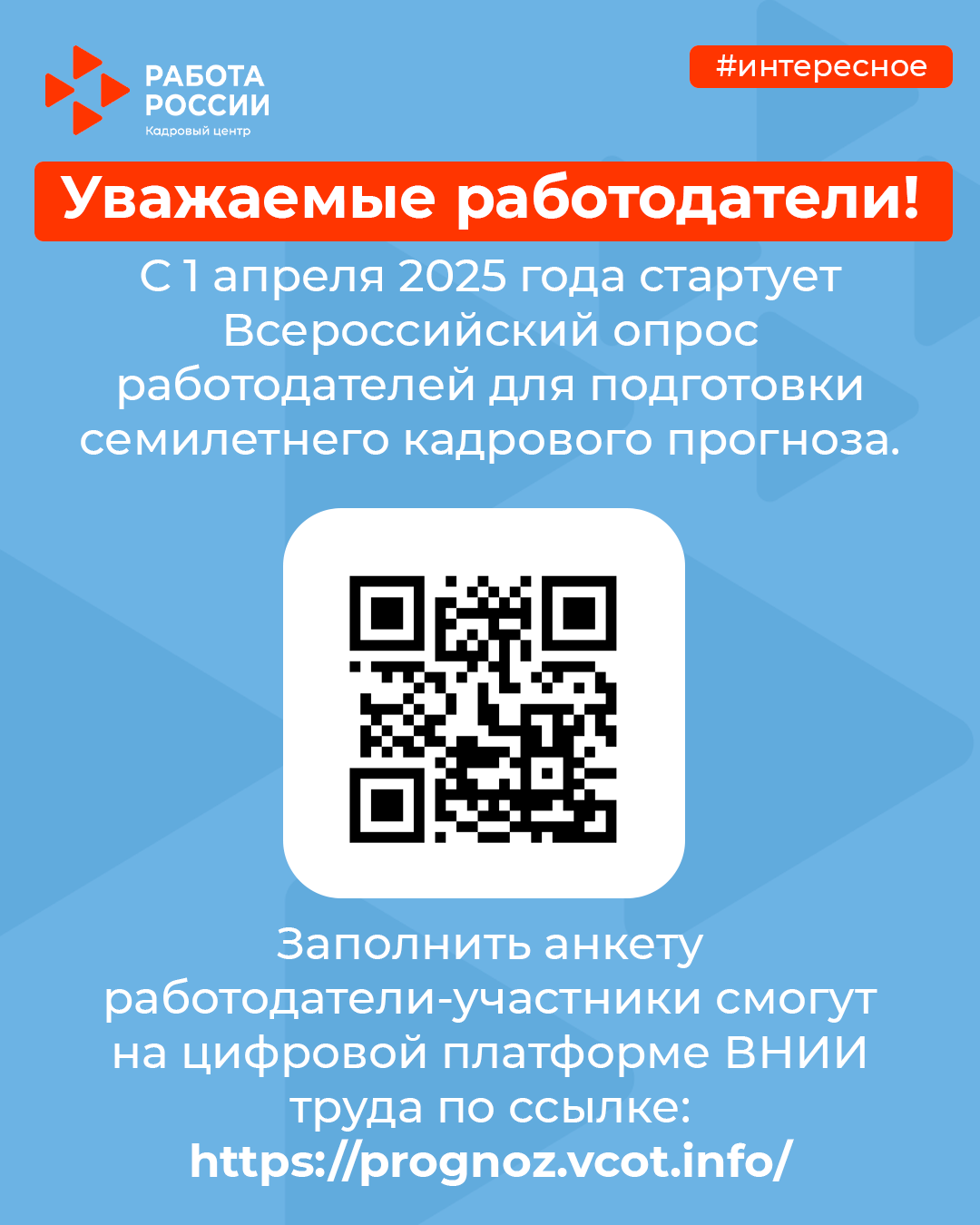 Всероссийский опрос работодателей с целью формирования прогноза потребности экономики в кадрах на период 2026 - 2032 годы
