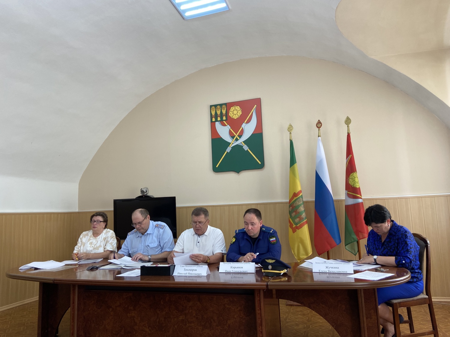 9 августа прошло заседание комиссии по профилактике правонарушений Мокшанского района.