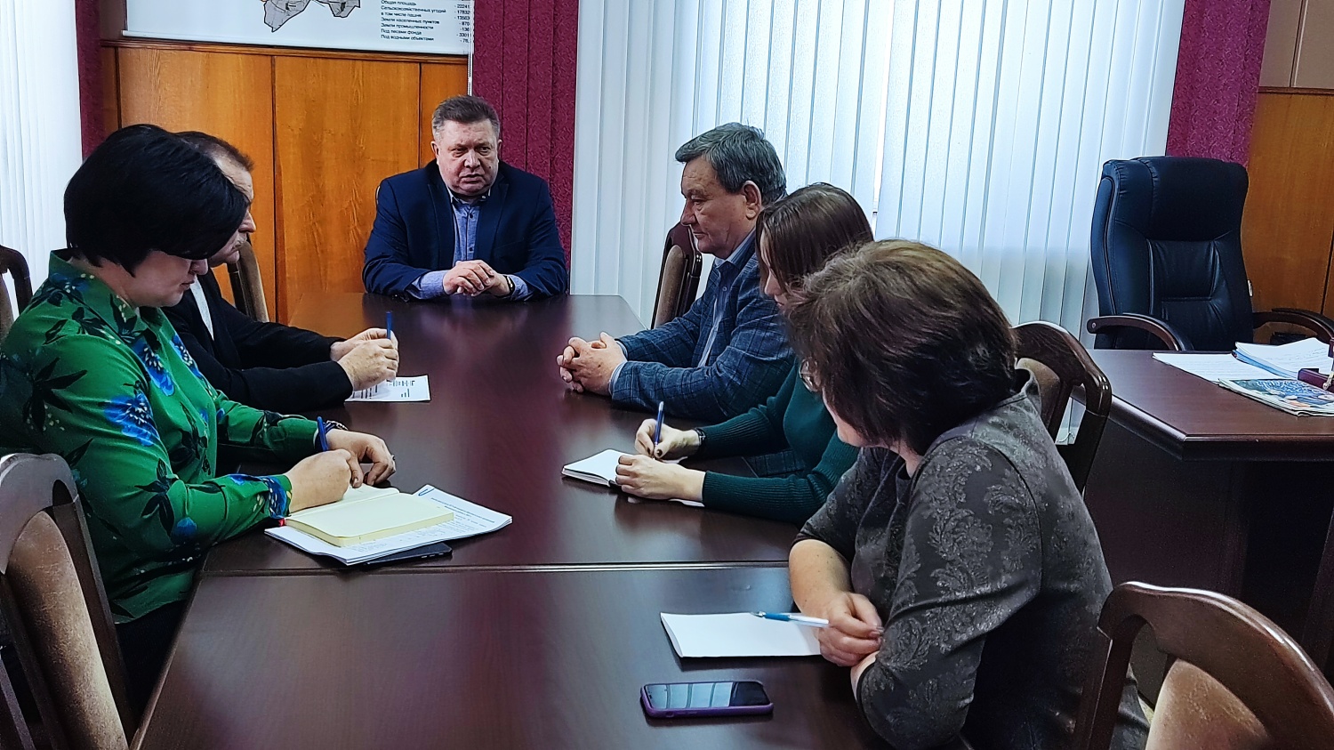 Глава Мокшанского района Н.Н.Тихомиров провел рабочее совещание. Глава Мокшанского района Н.Н.Тихомиров провел рабочее совещание.