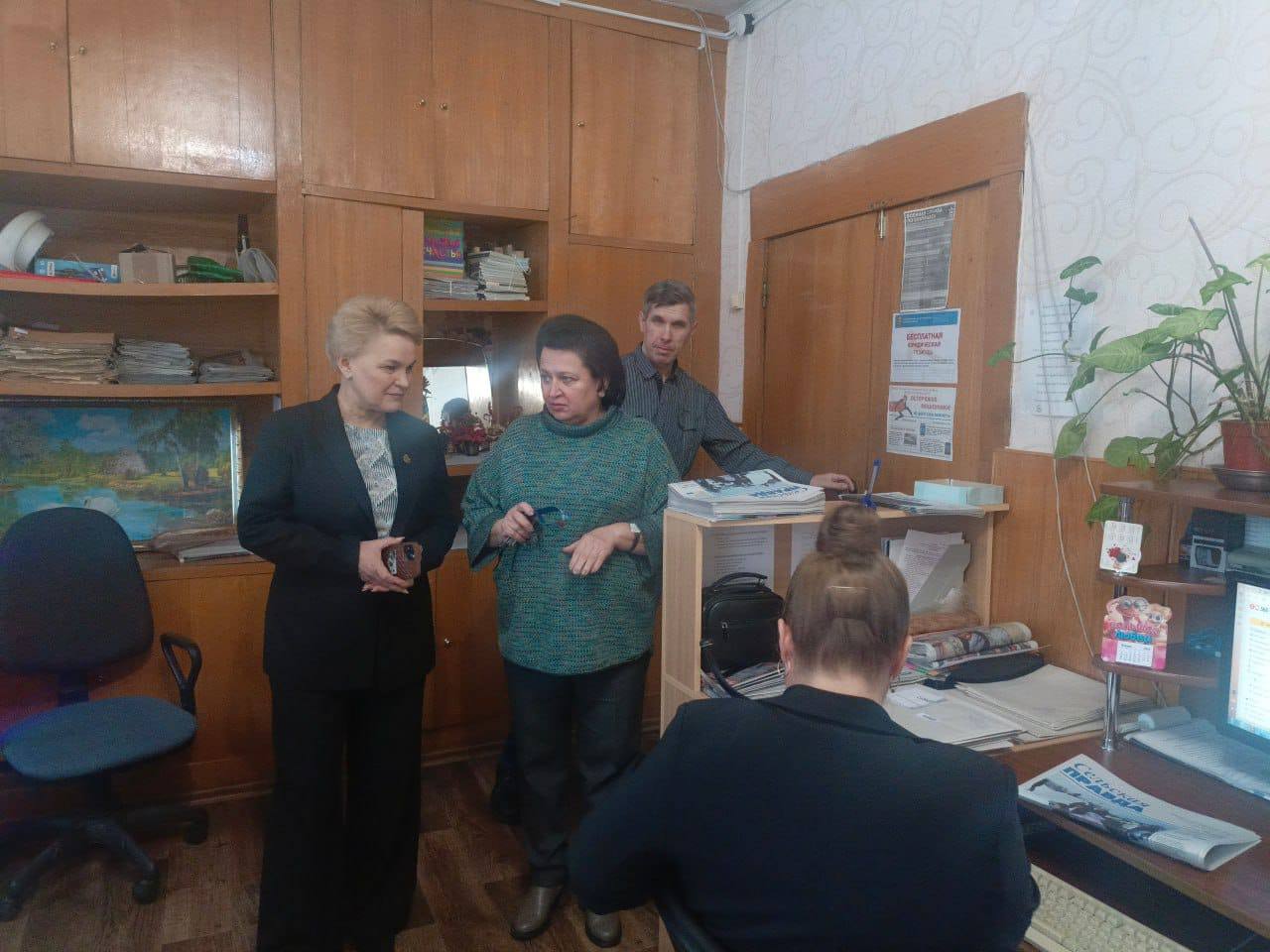 Глава Мокшанского района Решетченко А.В. встретилась с коллективом редакции районной газеты «Сельская правда»
