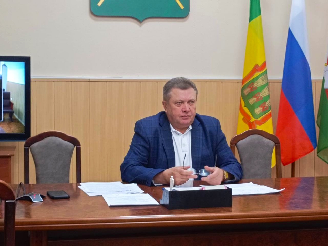  В зале администрации Мокшанского района состоялась рабочее совещание