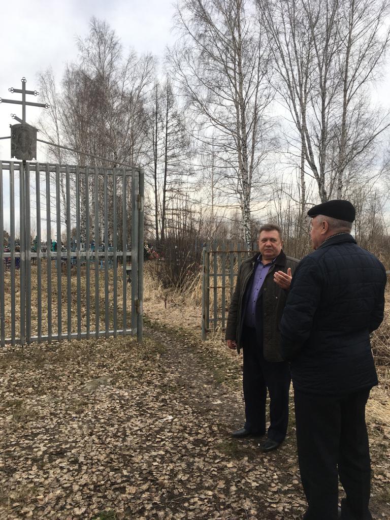 29.03.2023 глава Мокшанского района Н.Н.Тихомиров с выездом по району  посетил с.Широкоисс. 