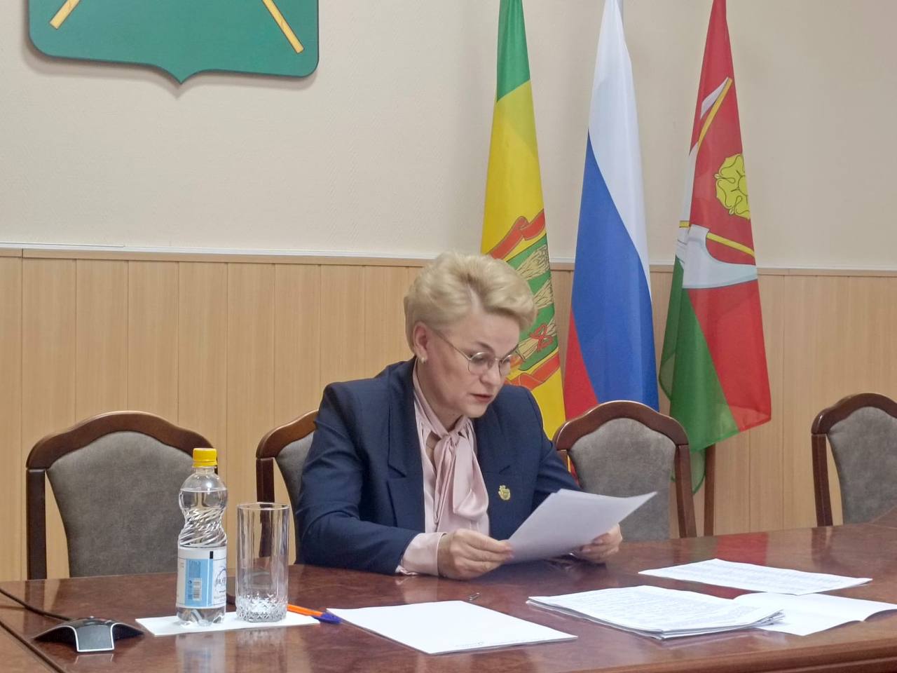 Глава Мокшанского района Решетченко А.В. провела расширенное заседание штаба по вопросам социального характера