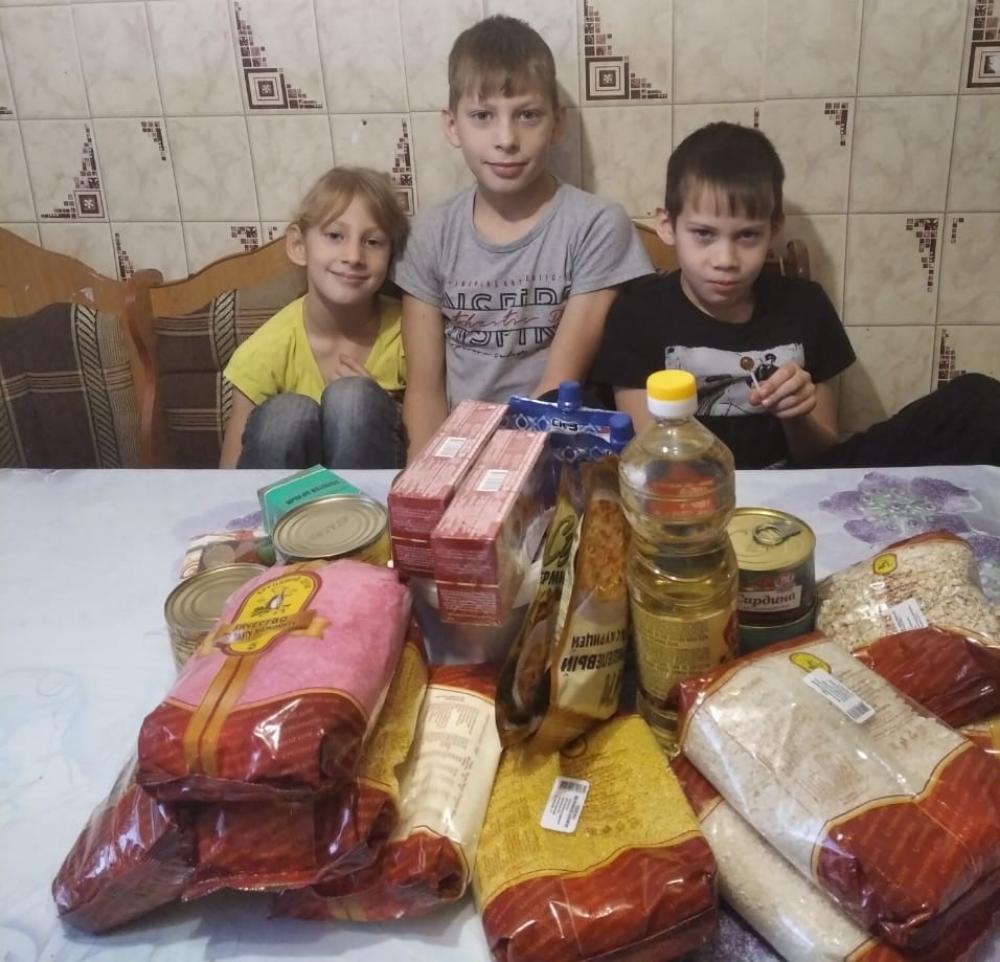 В Мокшанском районе многодетные семьи, в трудной жизненной ситуации получили продуктовую помощь от Пензенского отделения Российского детского фонда