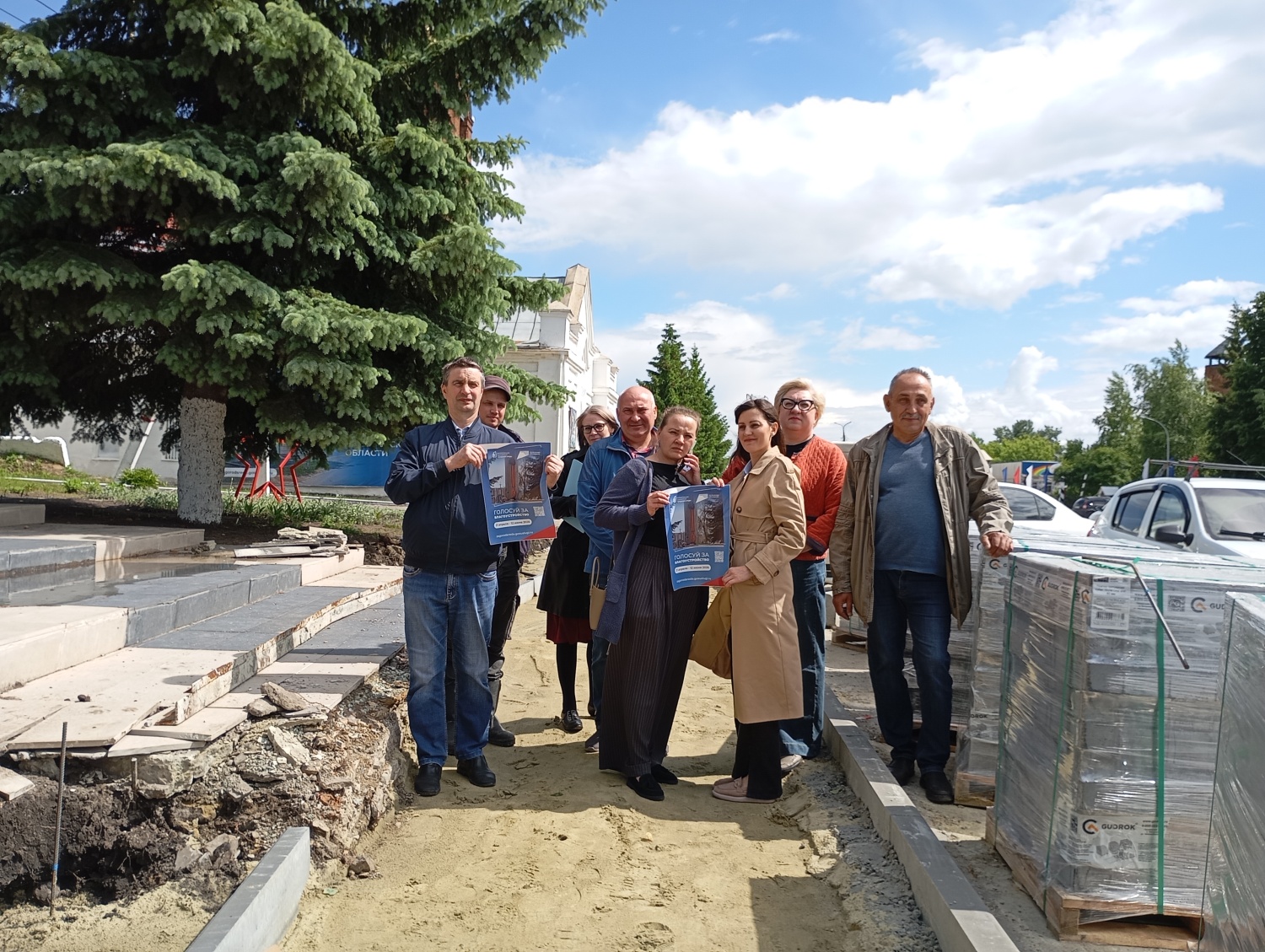 Общественная комиссия р.п. Мокшан ознакомилась с ходом работ по реализации муниципального контракта 