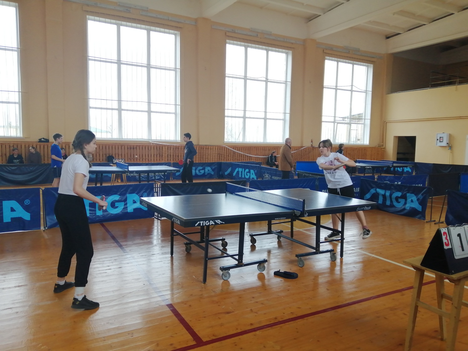 Очередной этап Президентских спортивных игр  школьников, соревнования по настольному теннису,  прошел 13 апреля на базе ДЮСШ р.п.Мокшан.