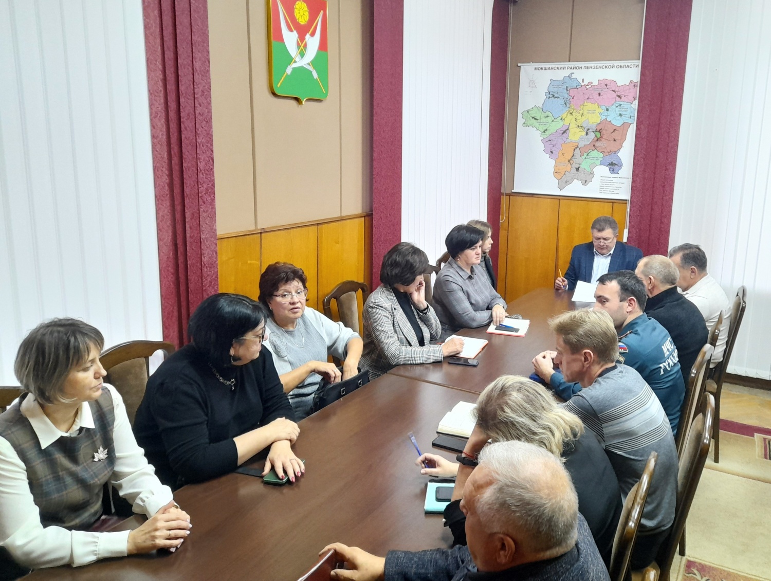 25.10.2023 года, в администрации Мокшанского района провели заседание Комиссии по предупреждению чрезвычайных ситуаций и обеспечению пожарной безопасности на территории Мокшанского района. 25.10.2023 года, в администрации Мокшанского района провели заседание Комиссии по предупреждению чрезвычайных ситуаций и обеспечению пожарной безопасности на территории Мокшанского района.