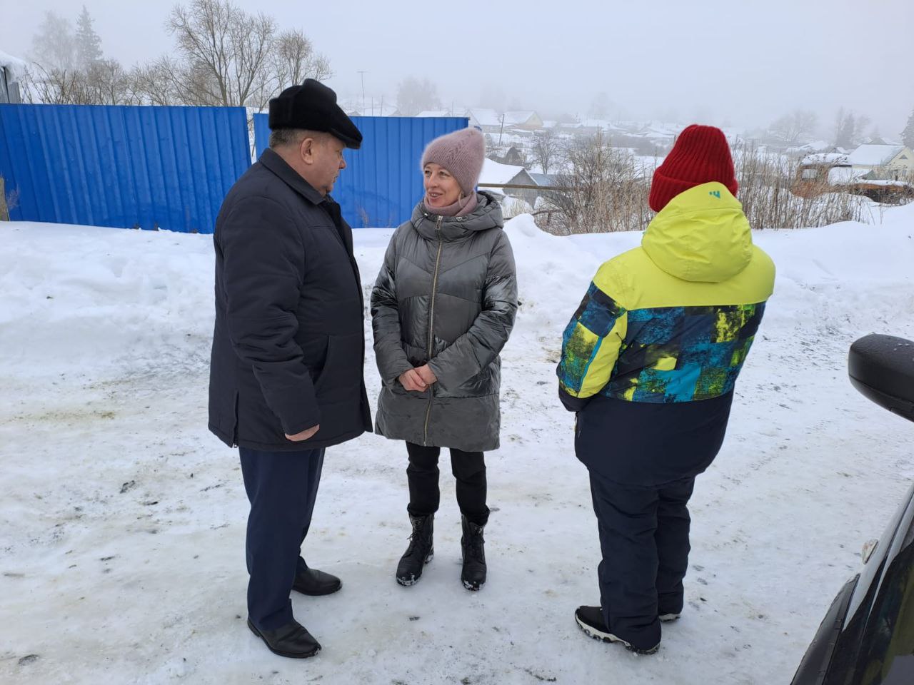 Глава Мокшанского района Н.Н.Тихомиров провел встречу с населением улицы Кирпичная в р.п. Мокшан.