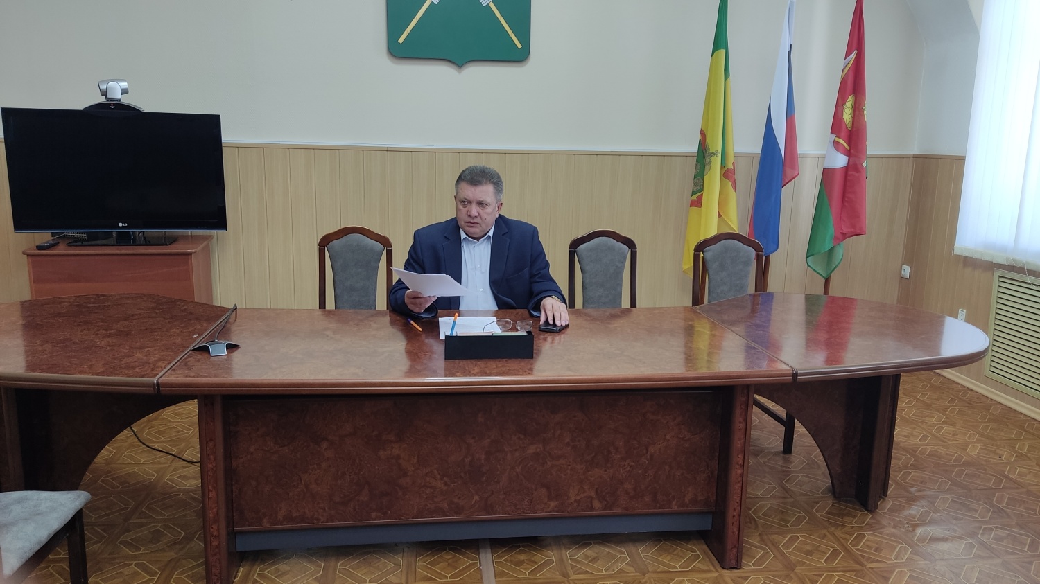 В понедельник, 19 мая 2023 года, Н.Н.Тихомиров провел еженедельное оперативное совещание с заместителями, начальниками отделов администрации Мокшанского района.