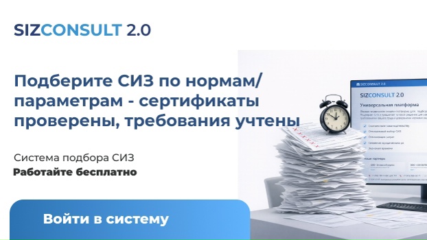 Ассоциация «СИЗ» запустила онлайн-сервис для автоматизации подбора СИЗ по Единым типовым нормам