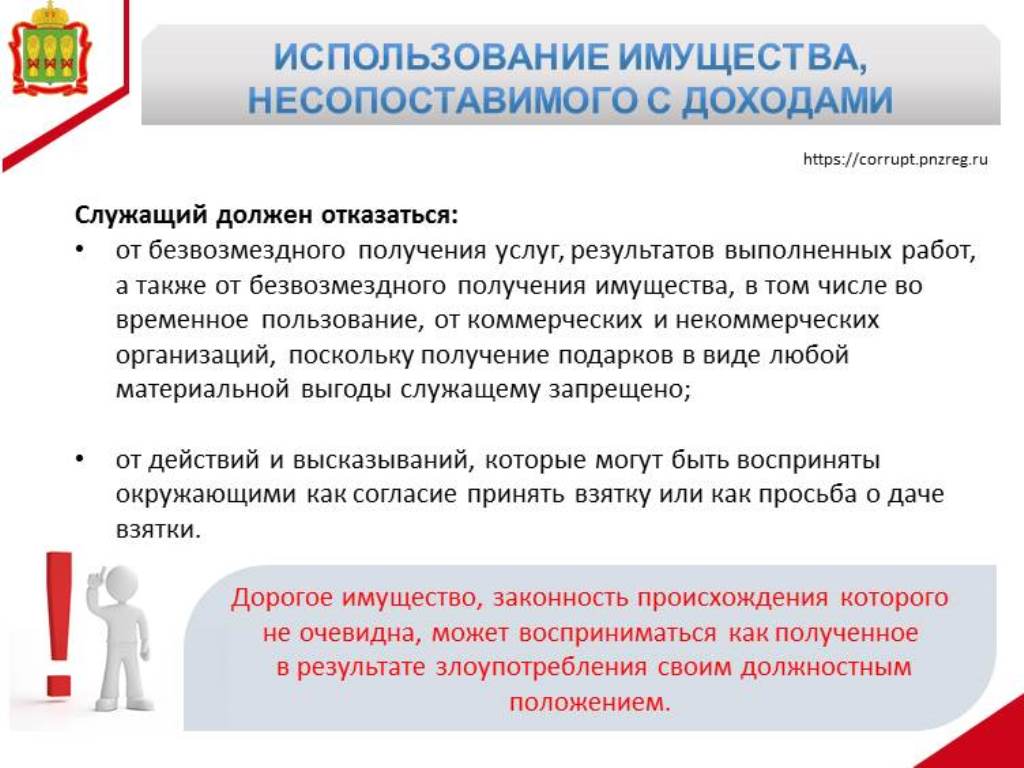 Использование имущества, несопоставимого с доходами Использование имущества, несопоставимого с доходами