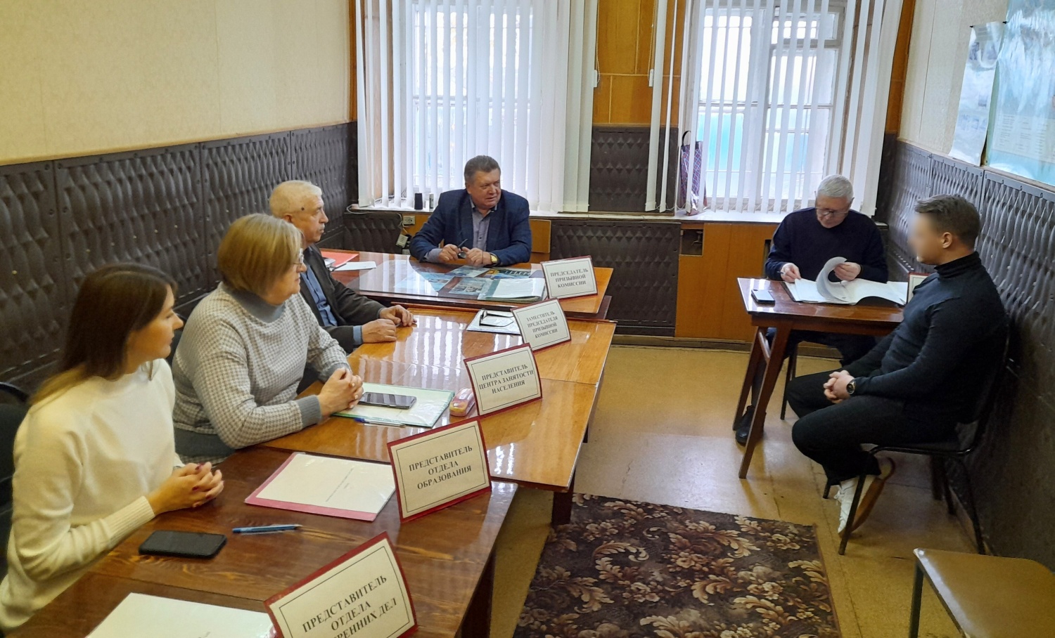 24 октября 2023 года, глава Мокшанского района Н.Н.Тихомиров возглавил заседание призывной осенней комиссии Мокшанского района. 