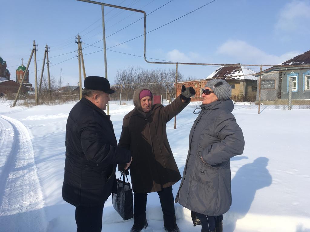 Глава Мокшанского района Н.Н.Тихомиров встретился с жителями с.Михайловка.