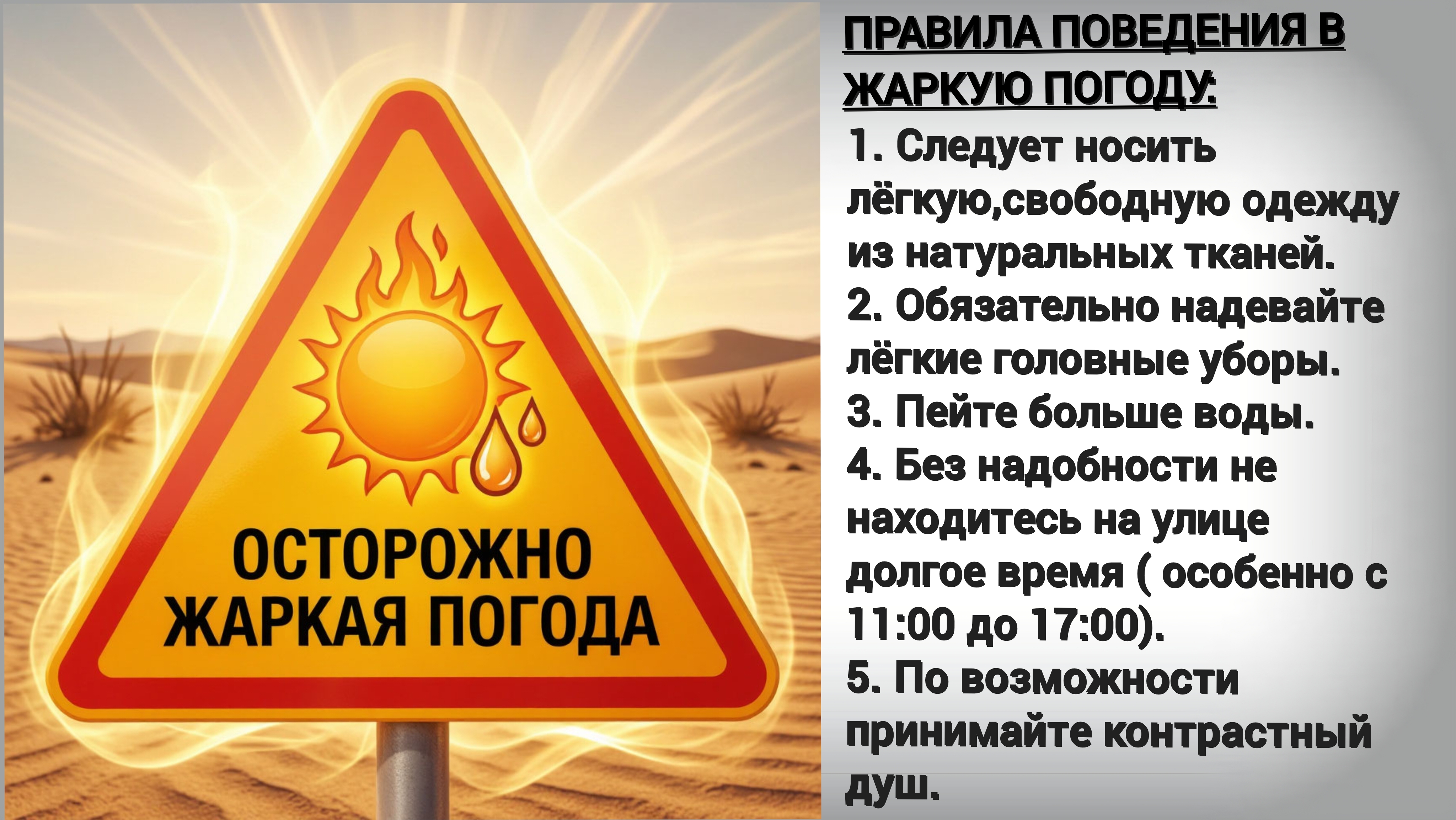ОСТОРОЖНО, ЖАРА!