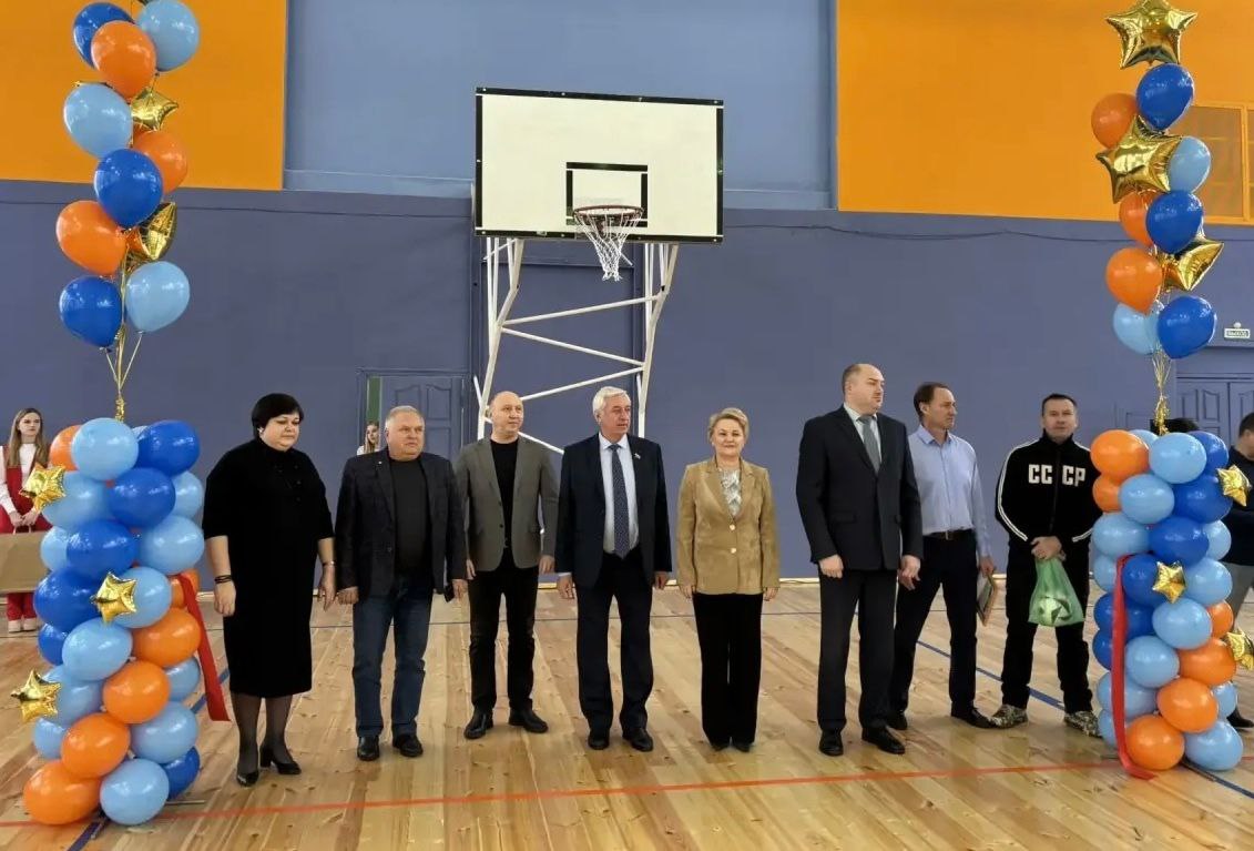 Торжественное открытие обновленного спортивного зала Мокшанского агротехнологического колледжа 