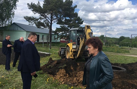 Глава Мокшанского района Н.Н.Тихомиров с рабочим визитом посетил с.Сумароково.