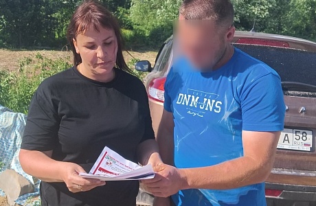 В р.п. Мокшан проводится пожарно-профилактическая работа с населением