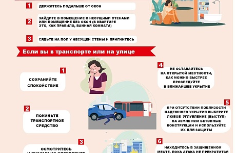 Информация о действиях населения в случае возникновения угрозы применения противником различных средств поражения