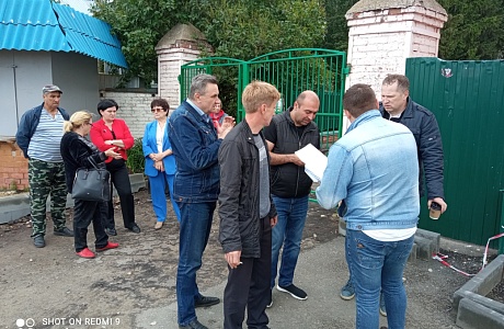  Рабочая планёрке на объекте "Благоустройство участка улицы Поцелуева" .
