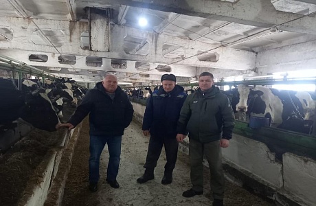 Начальник отдела по развитию сельского хозяйства В.Н. Долженков посетил учхоз Рамзай