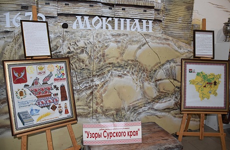 Вышитые карты Мокшана – участники регионального фестиваля «Узоры Сурского края».