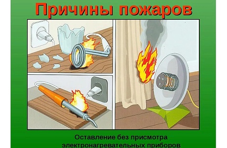 Соблюдение пожарной безопасности при использовании электроприборов