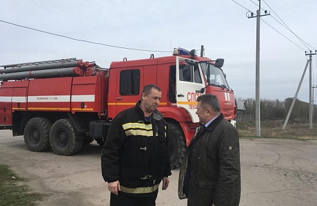 Глава Мокшанского района Н.Н. Тихомиров совершил рабочую поездку по району