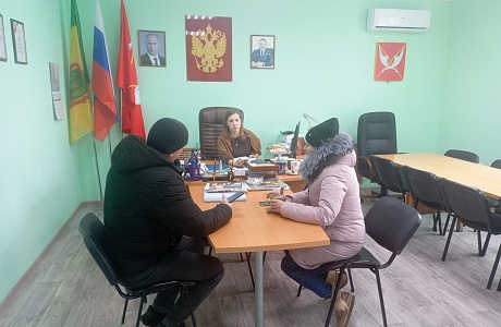 Глава администрации рабочего поселка Мокшан Светлана Гурина 19.02.2026 г.  провела очередной  прием граждан