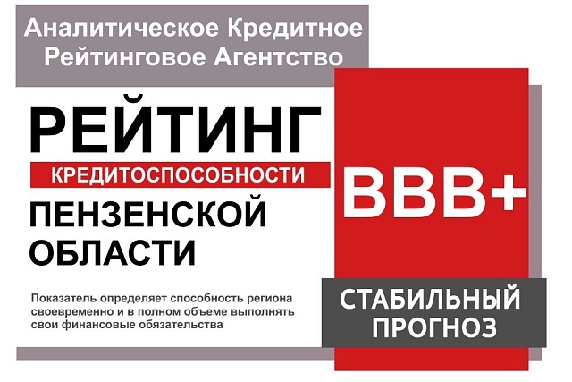 Пензенская область подтвердила свой кредитный рейтинг