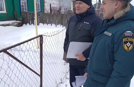 На территории Мокшанского района проводятся профилактические мероприятий по пожарной безопасности в жилом секторе