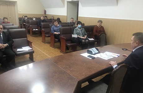 В пятницу, 10 февраля 2023 года, Н.Н.Тихомиров провел еженедельное оперативное совещание с главами администраций сельсоветов, заместителями, начальниками отделов администрации района.
