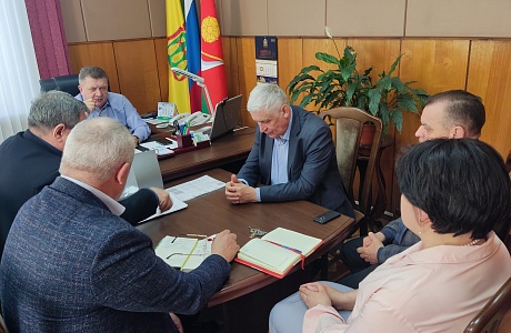 Глава Мокшанского района Н.Н.Тихомиров провёл планерку 