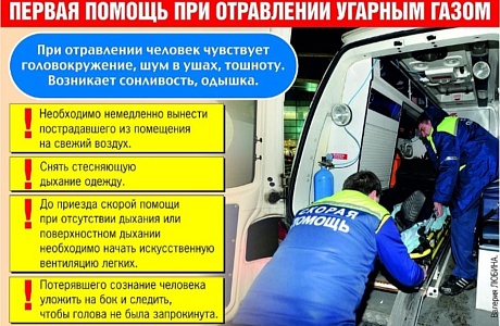 Первая помощь при отравлении угарным газом Первая помощь при отравлении угарным газом