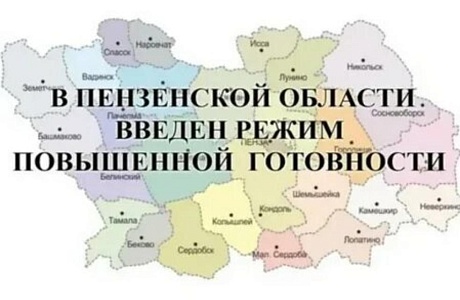 С 27 апреля на территории Пензенской области введен режим повышенной готовности.