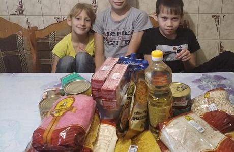 В Мокшанском районе многодетные семьи, в трудной жизненной ситуации получили продуктовую помощь от Пензенского отделения Российского детского фонда