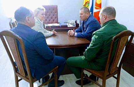Мокшанский район посетил министр лесного, охотничьего хозяйства и природопользования Пензенской области Ришат Алтынбаев
