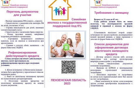 Семейная ипотека с государственной поддержкой под 6%